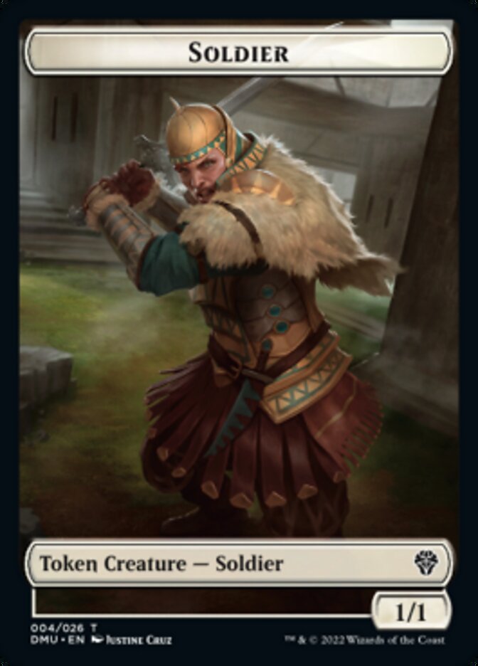 Soldier // Powerstone Double-sided Token [Dominaria United Tokens] | Multizone: Comics And Games