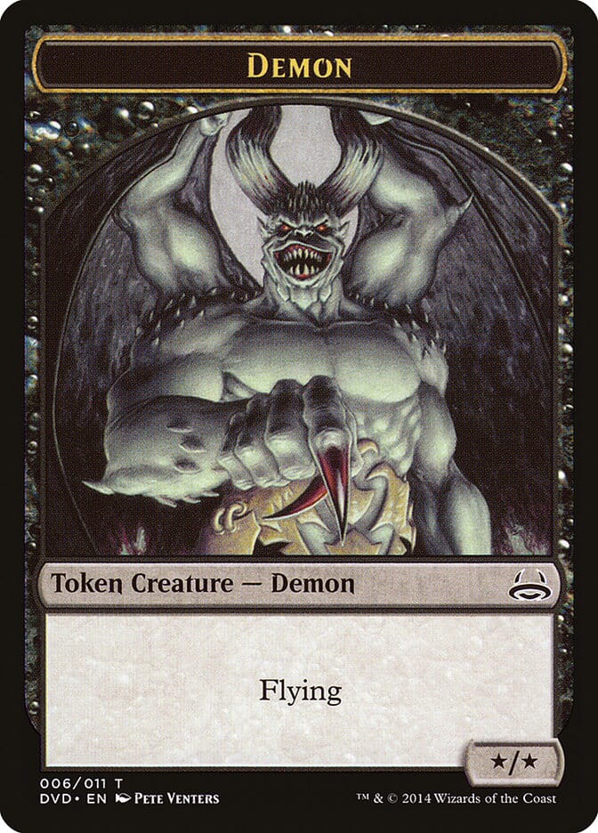 Demon Token (Divine vs. Demonic) [Duel Decks Anthology Tokens] MTG Single Magic: The Gathering  | Multizone: Comics And Games