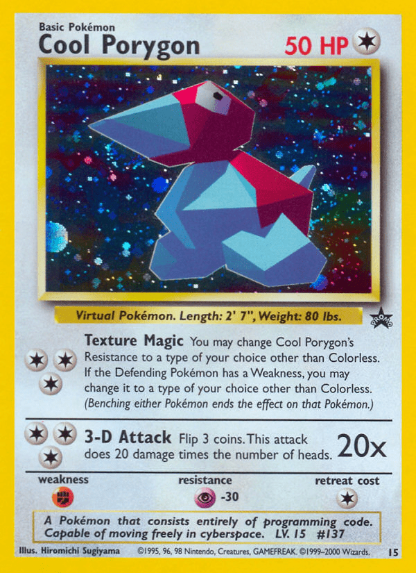 Cool Porygon (15) [Wizards of the Coast: Black Star Promos] Pokemon Single Pokémon  | Multizone: Comics And Games