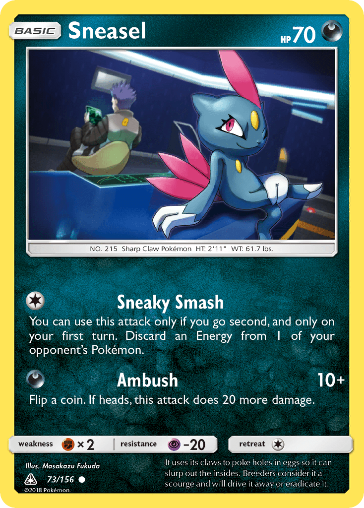 Sneasel (73/156) [Sun & Moon: Ultra Prism] Pokemon Single Pokémon  | Multizone: Comics And Games