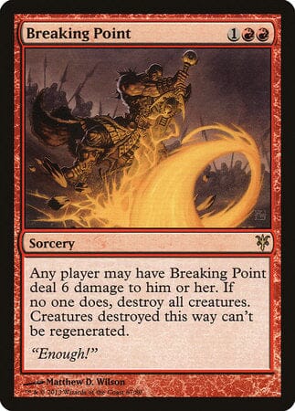 Breaking Point [Duel Decks: Sorin vs. Tibalt] MTG Single Magic: The Gathering  | Multizone: Comics And Games