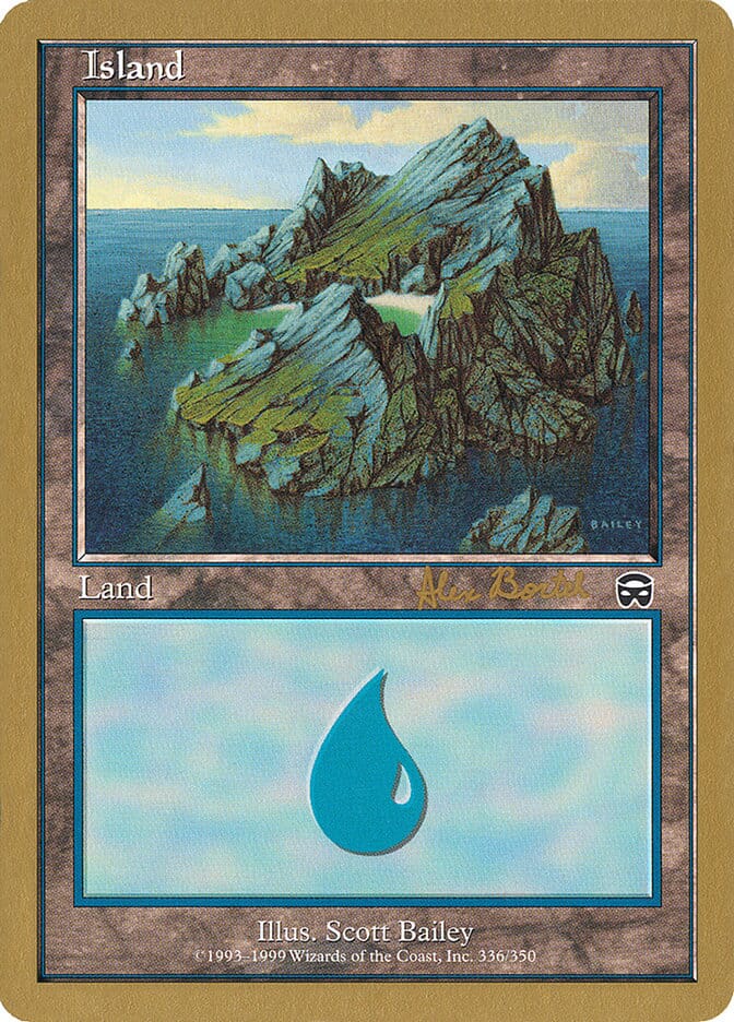 Island (ab336) (Alex Borteh) [World Championship Decks 2001] MTG Single Magic: The Gathering  | Multizone: Comics And Games