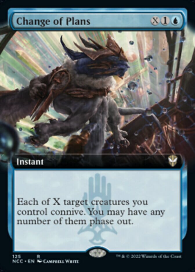 Change of Plans (Extended Art) [Streets of New Capenna Commander] MTG Single Magic: The Gathering  | Multizone: Comics And Games