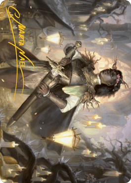 Sungold Sentinel Art Card (Gold-Stamped Signature) [Innistrad: Midnight Hunt Art Series] MTG Single Magic: The Gathering  | Multizone: Comics And Games