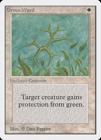 Green Ward [Unlimited Edition] MTG Single Magic: The Gathering  | Multizone: Comics And Games