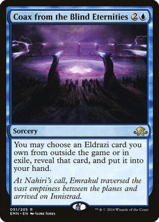 Coax from the Blind Eternities [Eldritch Moon] MTG Single Magic: The Gathering  | Multizone: Comics And Games