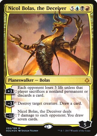 Nicol Bolas, the Deceiver [Hour of Devastation] MTG Single Magic: The Gathering  | Multizone: Comics And Games