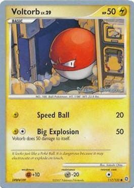 Voltorb LV.29 (117/132) (Intimidation - Tristan Robinson) [World Championships 2008] Pokemon Single Pokémon  | Multizone: Comics And Games