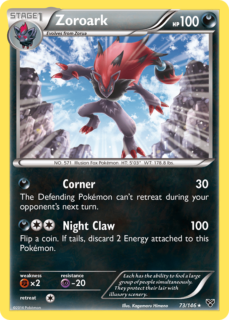 Zoroark (73/146) [XY: Base Set] Pokemon Single Pokémon  | Multizone: Comics And Games