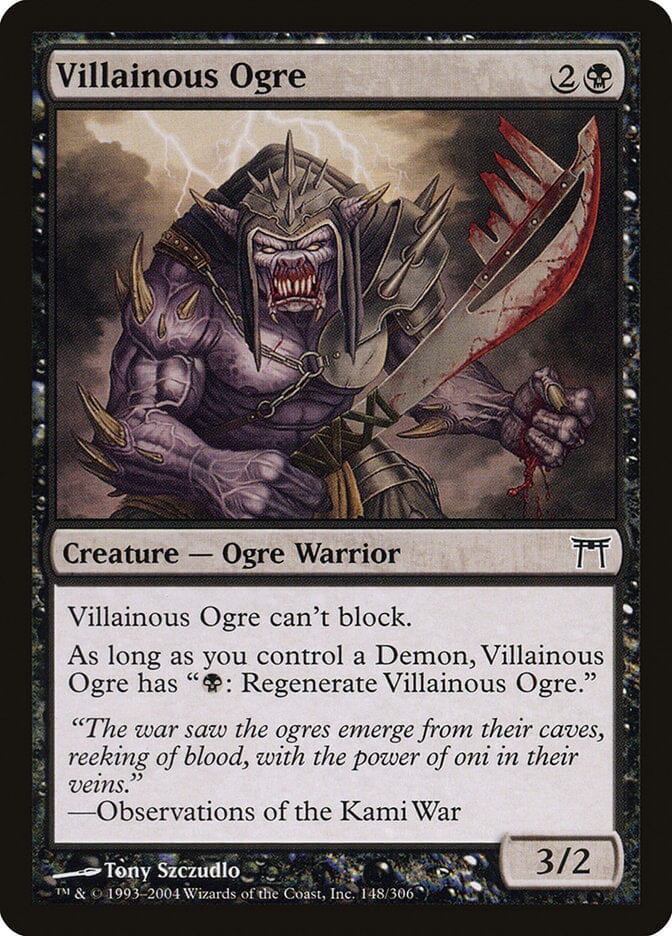 Villainous Ogre [Champions of Kamigawa] MTG Single Magic: The Gathering  | Multizone: Comics And Games