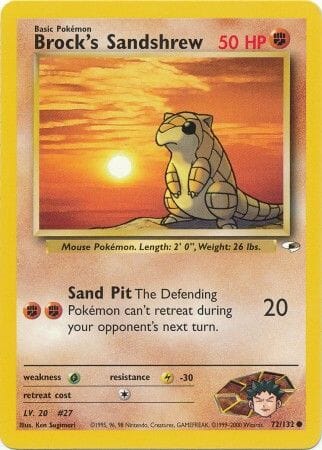 Brock's Sandshrew (72/132) [Gym Heroes Unlimited] Pokemon Single Pokémon  | Multizone: Comics And Games