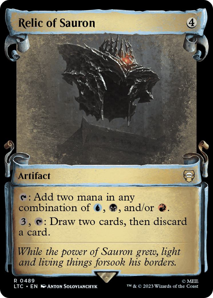 Relic of Sauron [The Lord of the Rings: Tales of Middle-Earth Commander Showcase Scrolls] MTG Single Magic: The Gathering  | Multizone: Comics And Games