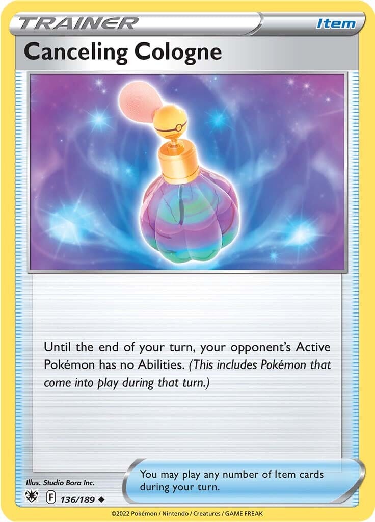 Canceling Cologne (136/189) [Sword & Shield: Astral Radiance] Pokemon Single Pokémon  | Multizone: Comics And Games