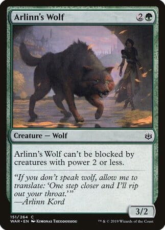 Arlinn's Wolf [War of the Spark] MTG Single Magic: The Gathering  | Multizone: Comics And Games