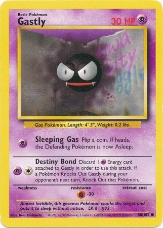 Gastly (50/102) [Base Set Unlimited] Pokemon Single Pokémon  | Multizone: Comics And Games