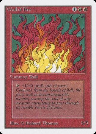 Wall of Fire [Unlimited Edition] MTG Single Magic: The Gathering  | Multizone: Comics And Games