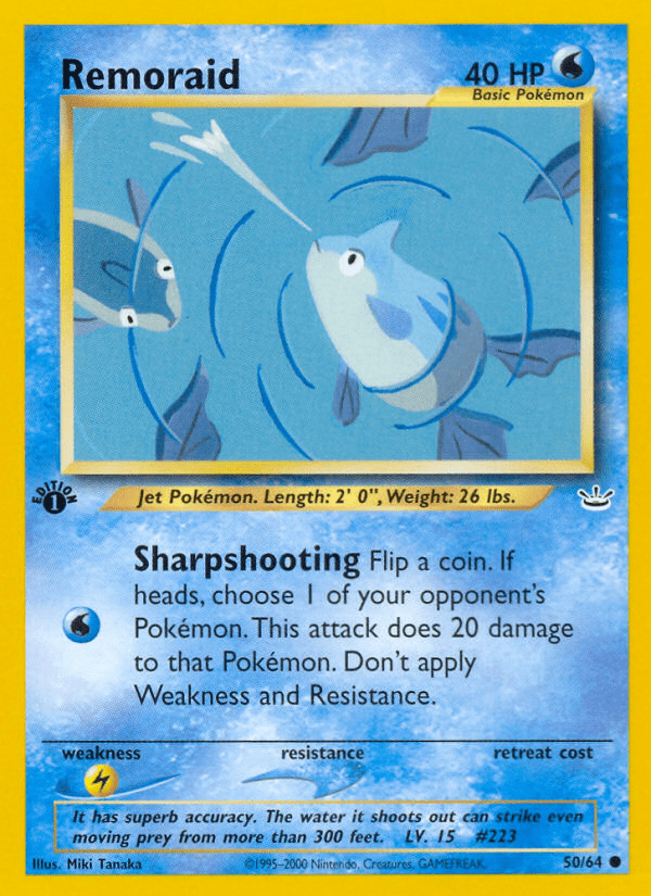 Remoraid (50/64) [Neo Revelation 1st Edition] Pokemon Single Pokémon  | Multizone: Comics And Games