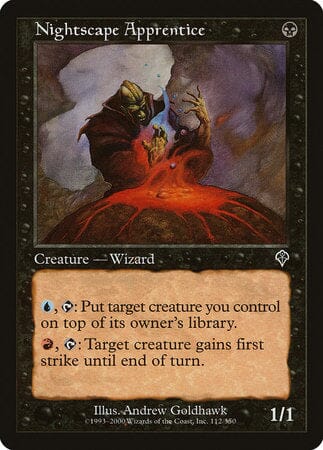 Nightscape Apprentice [Invasion] MTG Single Magic: The Gathering  | Multizone: Comics And Games