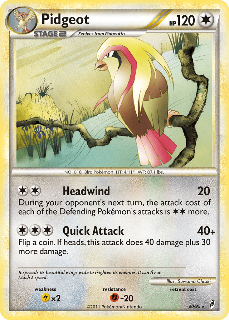 Pidgeot (30/95) [HeartGold & SoulSilver: Call of Legends] Pokemon Single Pokémon  | Multizone: Comics And Games