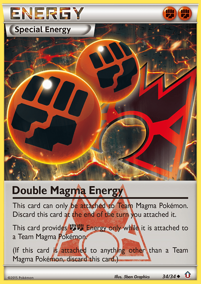 Double Magma Energy (34/34) [XY: Double Crisis] Pokemon Single Pokémon  | Multizone: Comics And Games