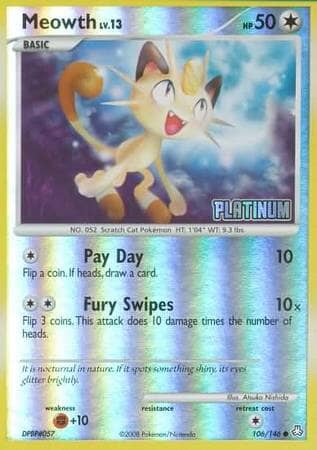 Meowth (106/146) [Burger King Promos: 2009 Collection] Pokemon Single Pokémon  | Multizone: Comics And Games