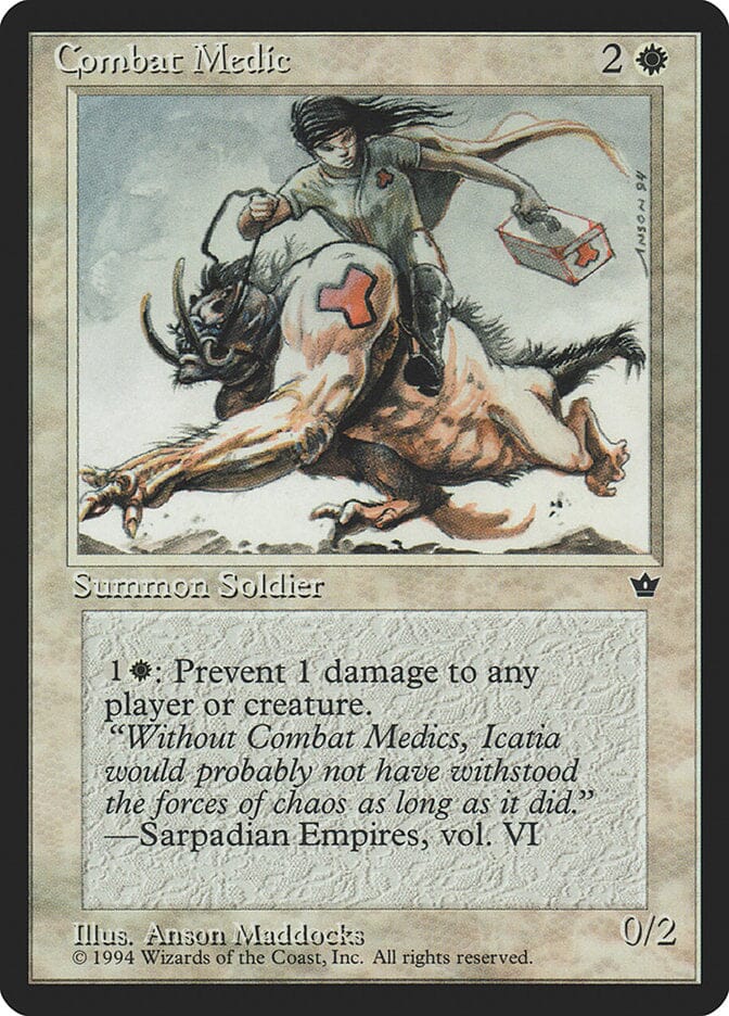 Combat Medic (Anson Maddocks) [Fallen Empires] MTG Single Magic: The Gathering  | Multizone: Comics And Games