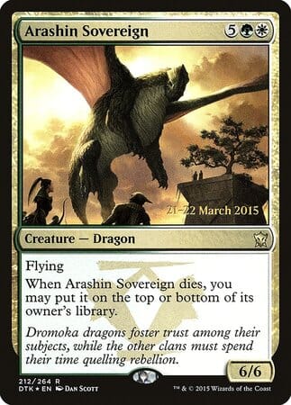 Arashin Sovereign [Dragons of Tarkir Promos] MTG Single Magic: The Gathering  | Multizone: Comics And Games