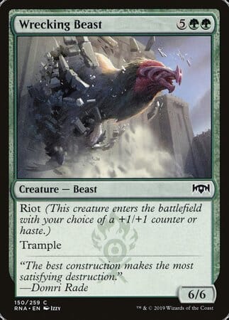 Wrecking Beast [Ravnica Allegiance] MTG Single Magic: The Gathering  | Multizone: Comics And Games