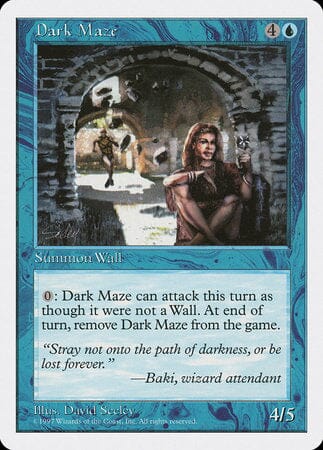 Dark Maze [Fifth Edition] MTG Single Magic: The Gathering  | Multizone: Comics And Games