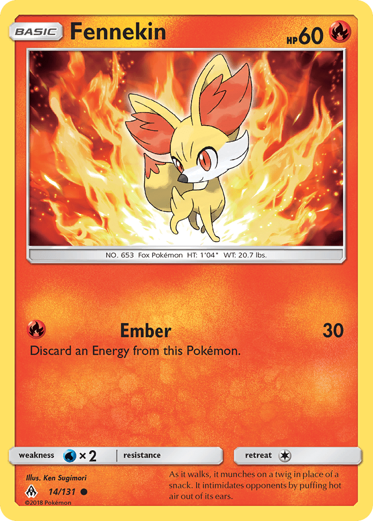 Fennekin (14/131) [Sun & Moon: Forbidden Light] Pokemon Single Pokémon  | Multizone: Comics And Games