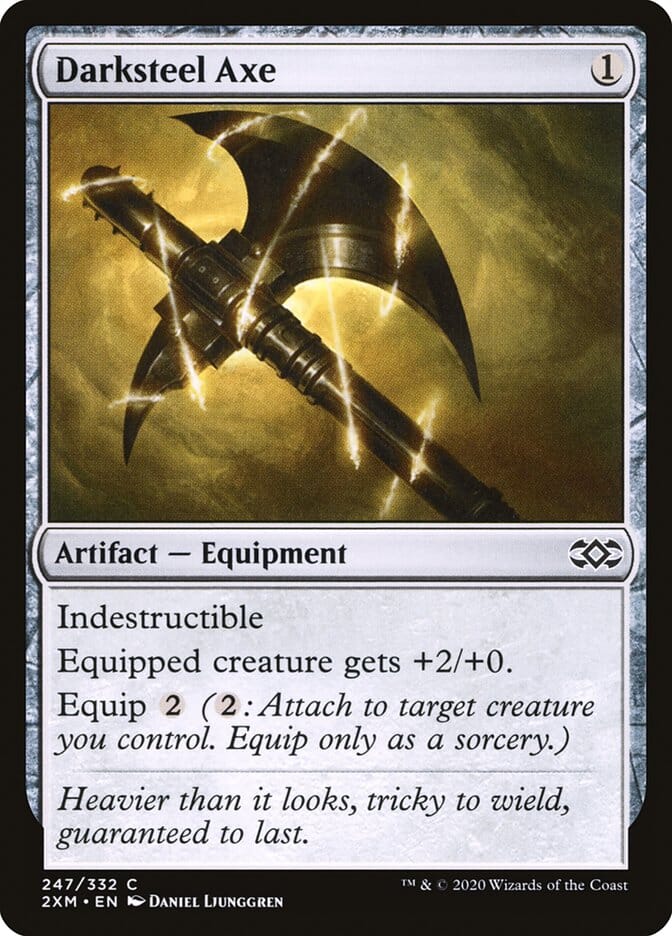 Darksteel Axe [Double Masters] MTG Single Magic: The Gathering  | Multizone: Comics And Games