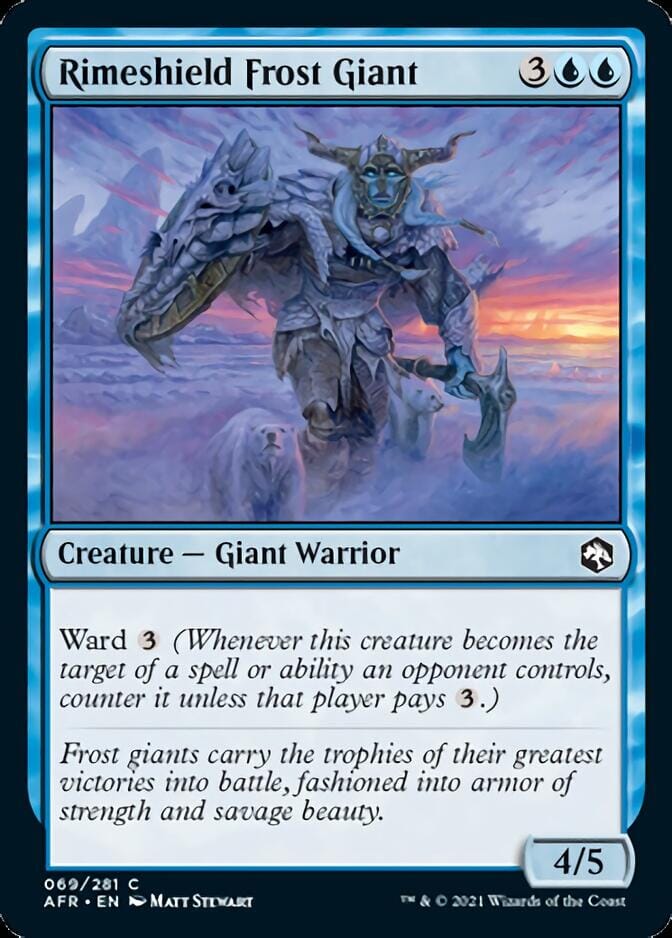 Rimeshield Frost Giant [Dungeons & Dragons: Adventures in the Forgotten Realms] MTG Single Magic: The Gathering  | Multizone: Comics And Games