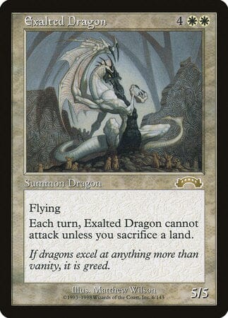 Exalted Dragon [Exodus] MTG Single Magic: The Gathering  | Multizone: Comics And Games