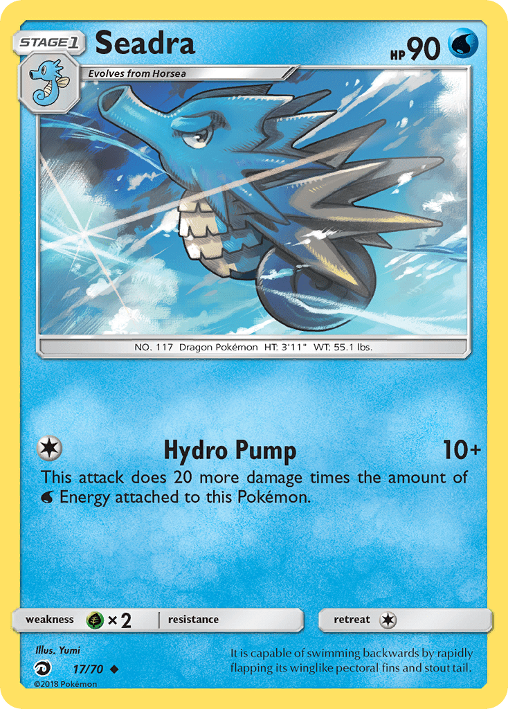 Seadra (17/70) [Sun & Moon: Dragon Majesty] Pokemon Single Pokémon  | Multizone: Comics And Games