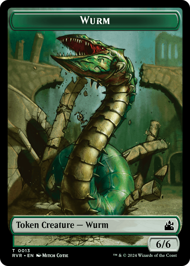 Bird // Wurm Double-Sided Token [Ravnica Remastered Tokens] MTG Single Magic: The Gathering  | Multizone: Comics And Games