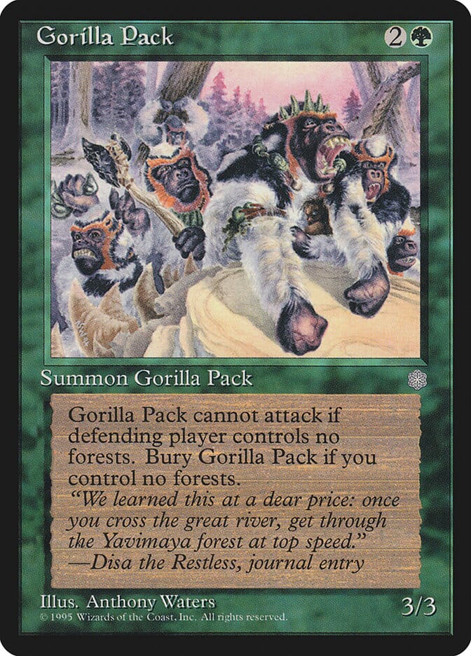 Gorilla Pack [Ice Age] MTG Single Magic: The Gathering  | Multizone: Comics And Games