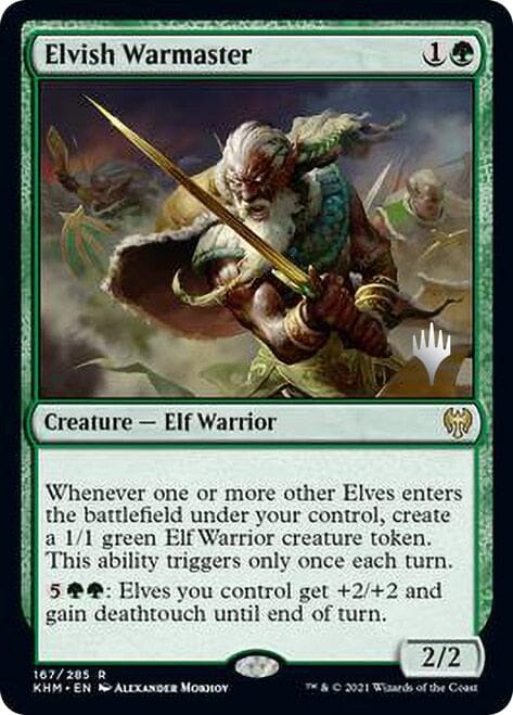 Elvish Warmaster [Kaldheim Promo Pack] MTG Single Magic: The Gathering  | Multizone: Comics And Games