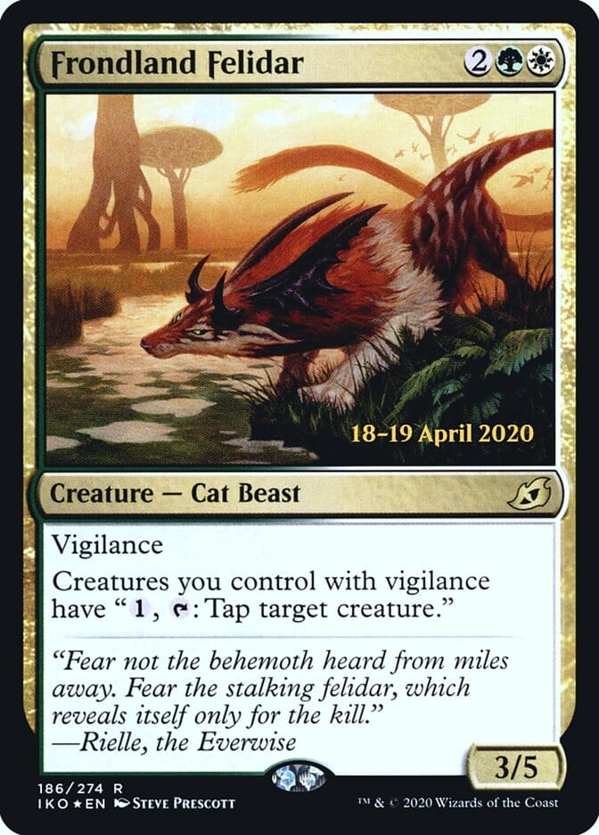 Frondland Felidar [Ikoria: Lair of Behemoths Prerelease Promos] MTG Single Magic: The Gathering  | Multizone: Comics And Games