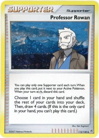 Professor Rowan (112/130) (Cosmos Holo) [Diamond & Pearl: Base Set] Pokemon Single Pokémon  | Multizone: Comics And Games