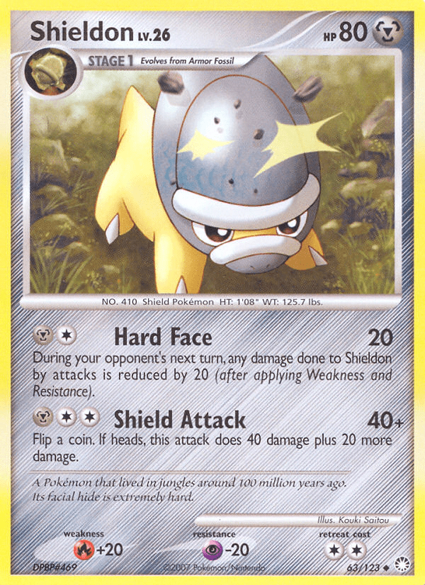 Shieldon (63/123) [Diamond & Pearl: Mysterious Treasures] Pokemon Single Pokémon  | Multizone: Comics And Games