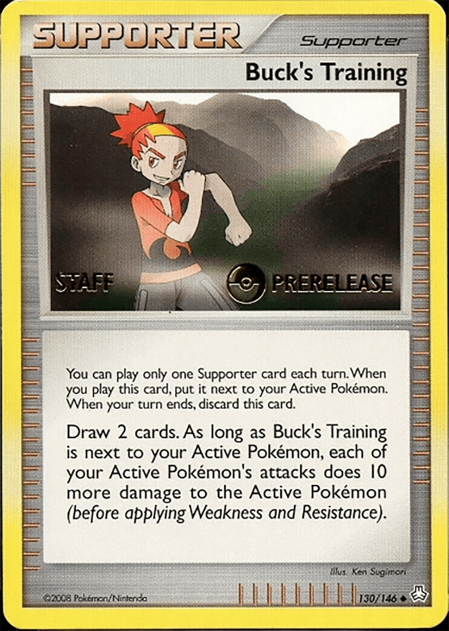 Buck's Training (130/146) (Staff Prerelease Promo) [Diamond & Pearl: Legends Awakened] Pokemon Single Pokémon  | Multizone: Comics And Games