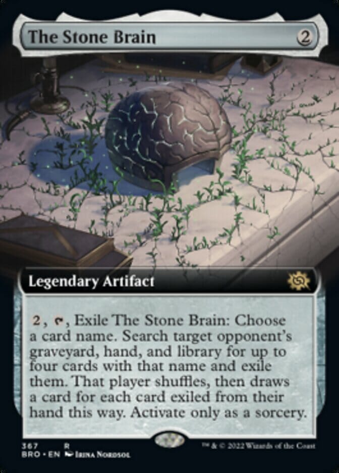 The Stone Brain (Extended Art) [The Brothers' War] MTG Single Magic: The Gathering  | Multizone: Comics And Games