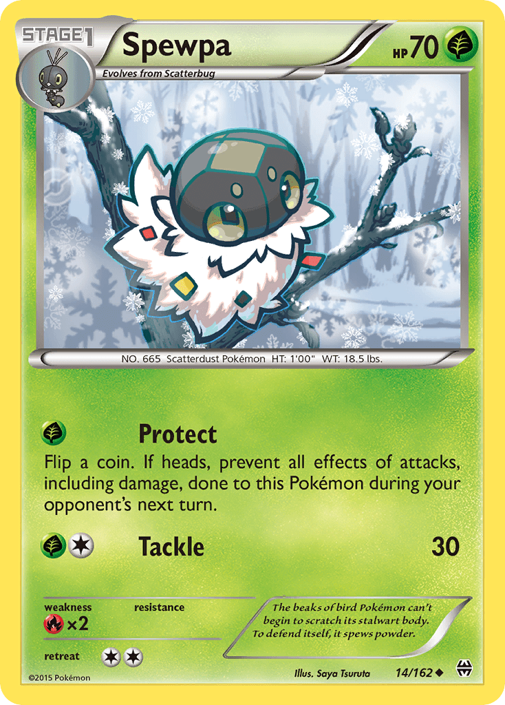 Spewpa (14/162) [XY: BREAKthrough] Pokemon Single Pokémon  | Multizone: Comics And Games