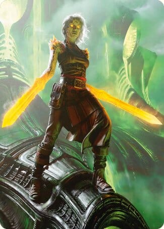 Nahiri, the Unforgiving Art Card [Phyrexia: All Will Be One Art Series] MTG Single Magic: The Gathering  | Multizone: Comics And Games