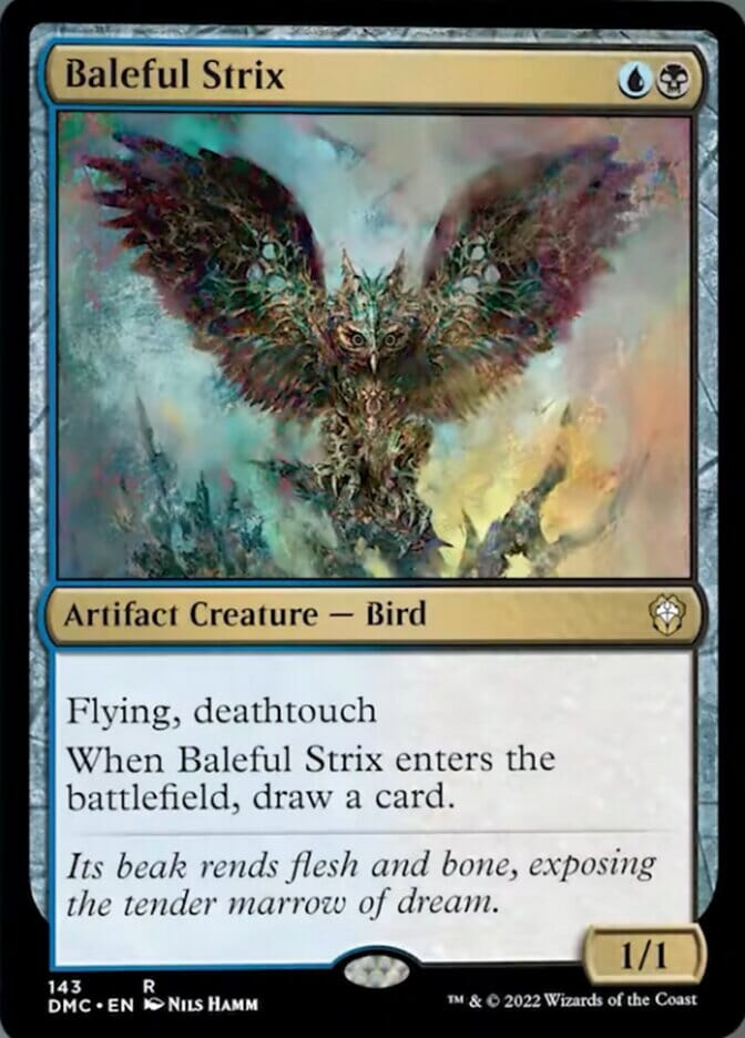 Baleful Strix [Dominaria United Commander] MTG Single Magic: The Gathering  | Multizone: Comics And Games