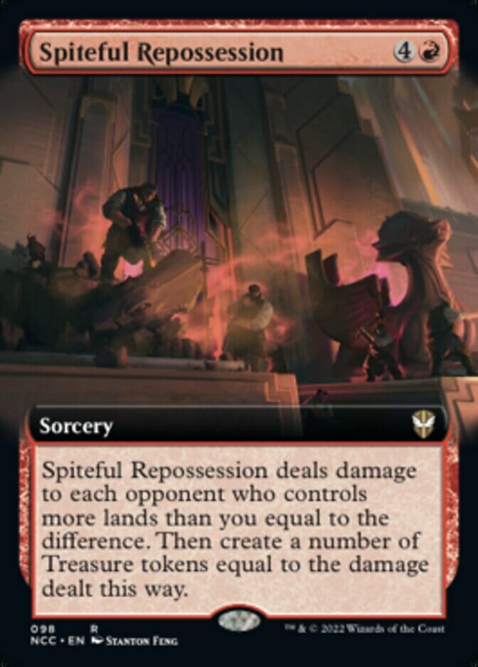 Spiteful Repossession (Extended Art) [Streets of New Capenna Commander] MTG Single Magic: The Gathering  | Multizone: Comics And Games