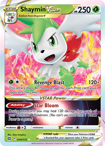 Shaymin VSTAR (014/172) [Sword & Shield: Brilliant Stars] Pokemon Single Pokémon  | Multizone: Comics And Games