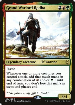 Grand Warlord Radha [Dominaria Promos] MTG Single Magic: The Gathering  | Multizone: Comics And Games
