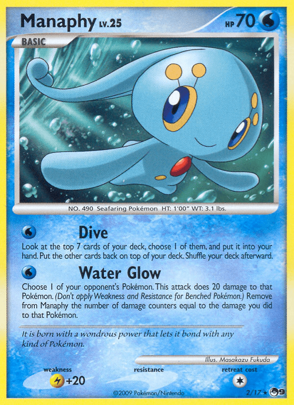 Manaphy (2/17) [POP Series 9] Pokemon Single Pokémon  | Multizone: Comics And Games