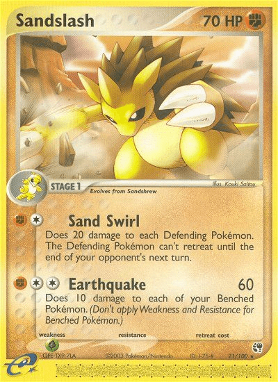 Sandslash (21/100) [EX: Sandstorm] Pokemon Single Pokémon  | Multizone: Comics And Games